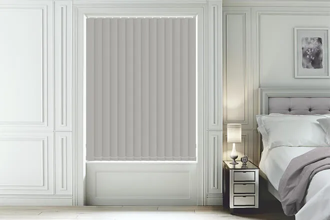 Ibiza Smoke Grey - Blackout Vertical Blind