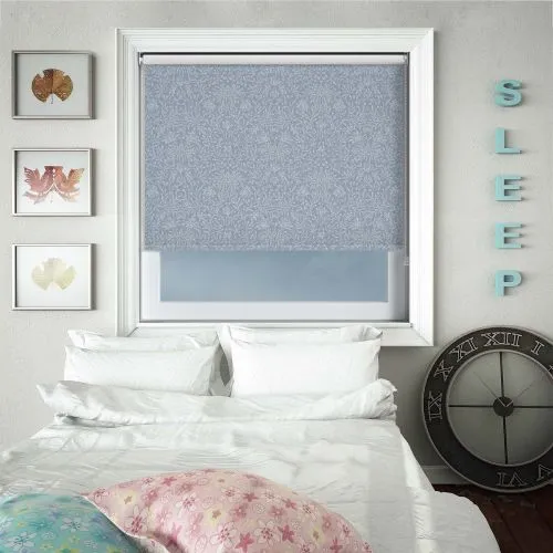 Baroque Blue Roller Blind