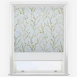 Willow Brazen Yellow & White Double Roller Blind