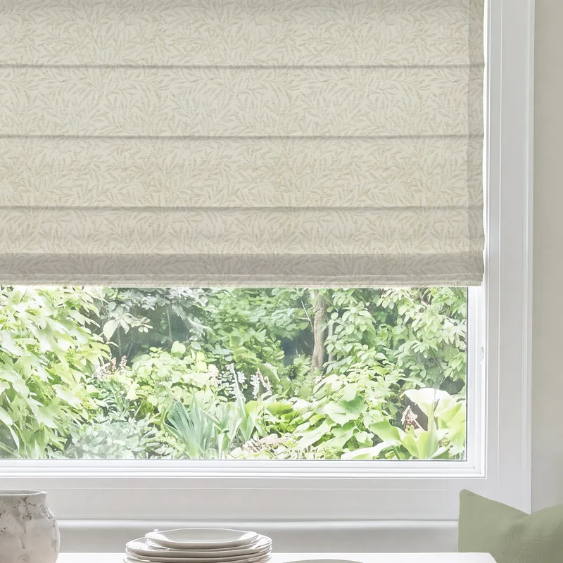 Ante Decor Premium Leah Woven Made To Measure Roman Blind Natural