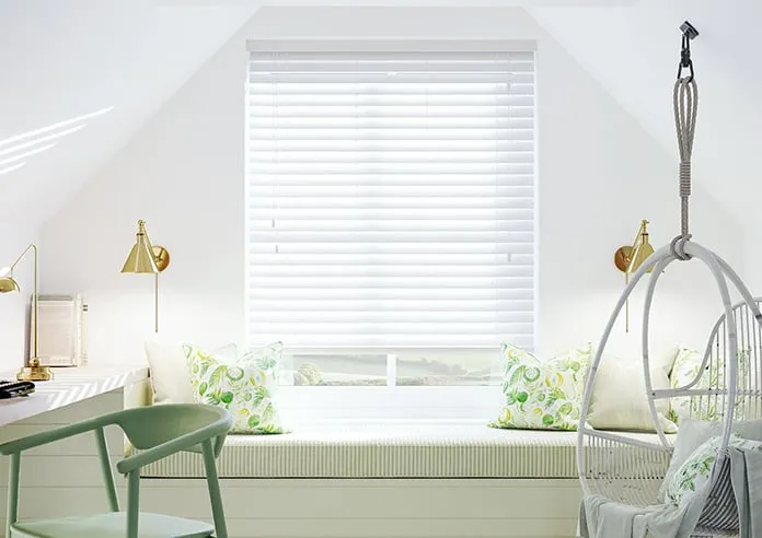 Ecowood Brilliant White Fine Grain - Venetian Blind