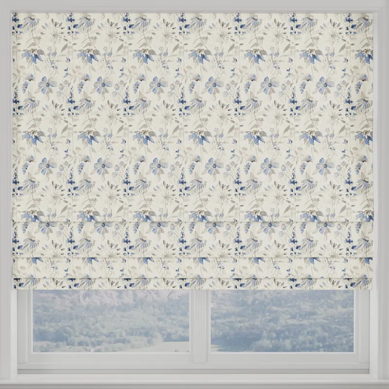 Como Made To Measure Roman Blind Blue