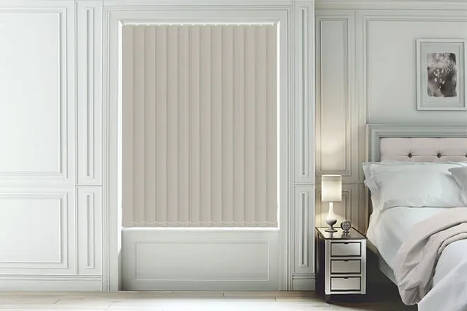 Maeve Taupe - Textured Blackout Vertical Blind