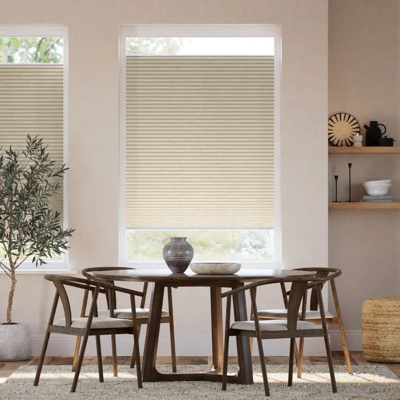 Stick On Duolight Grain Parchment Thermal Blind