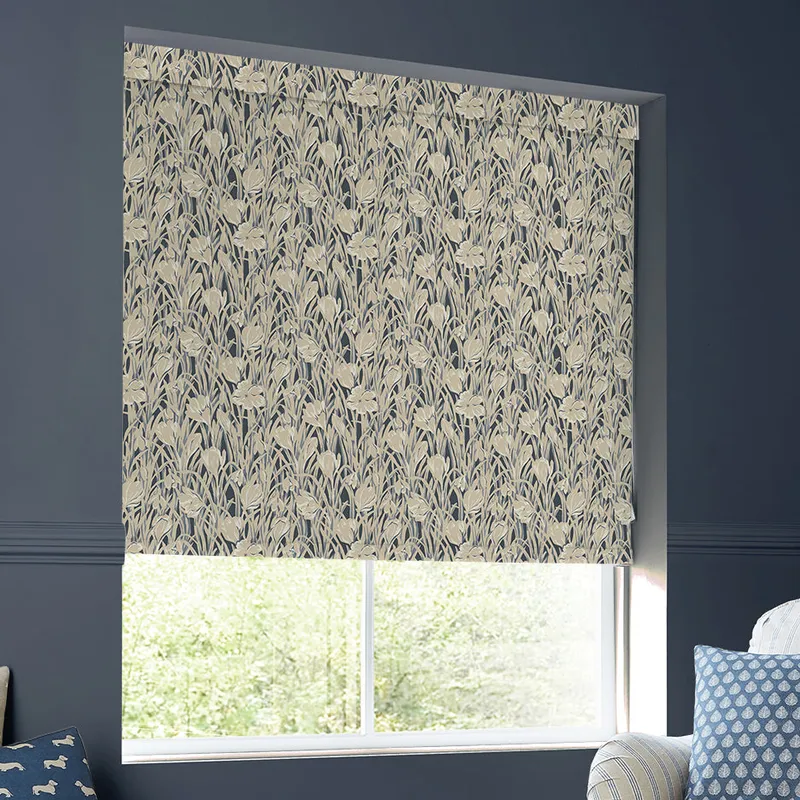 Emily Bond Crocus Translucent Made To Measure Roller Blind Indigo
