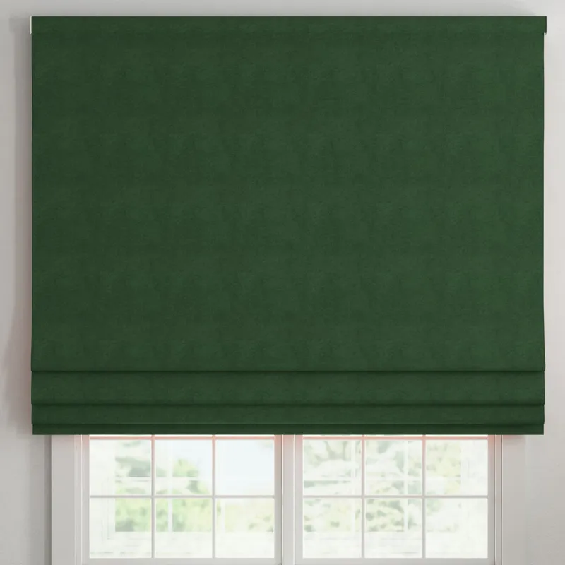 Ante Decor Altro Made To Measure Roman Blind Bottle Green
