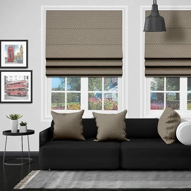 Eb Nora Taupe Roman Blind