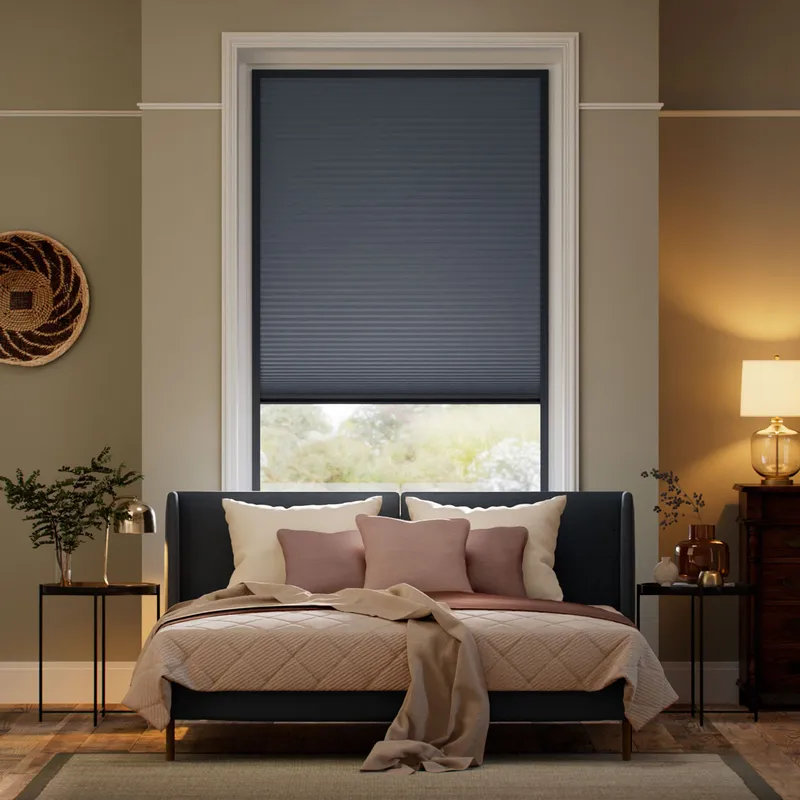 Stick On Maxshade Complete Blackout Denim Thermal Blind