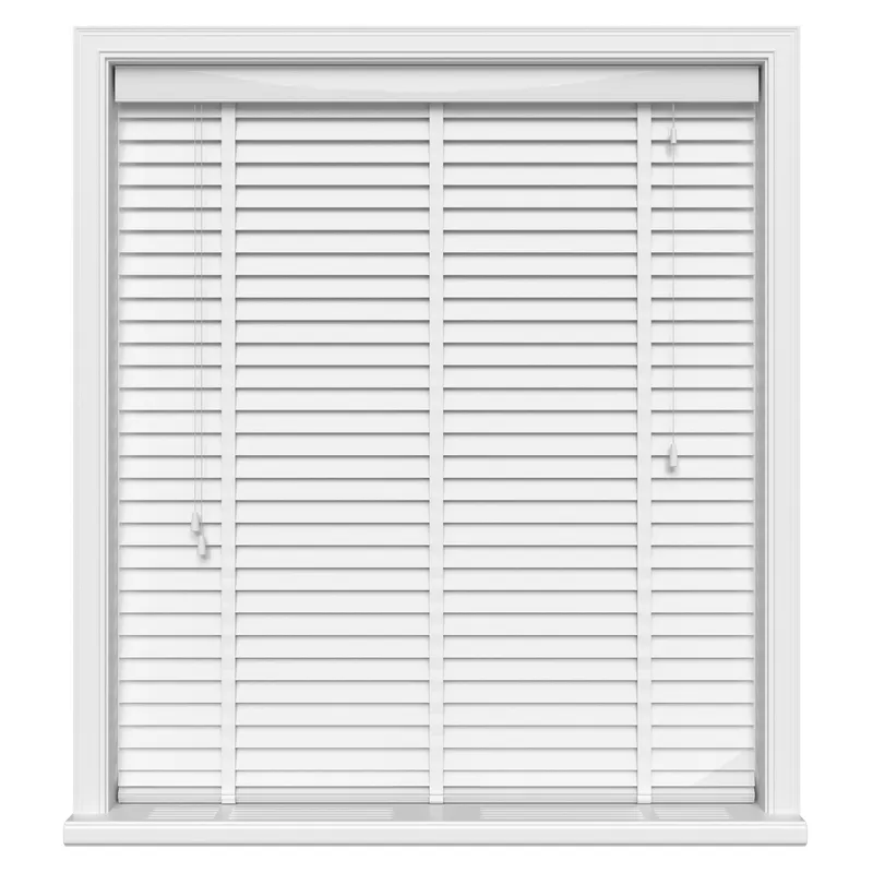 Pure White Gloss Luxury Real Wood Uk - Wooden Blinds