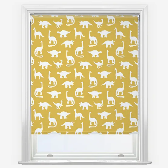 Sonova Studio Dinosaur Sunshine Yellow Roller Blind