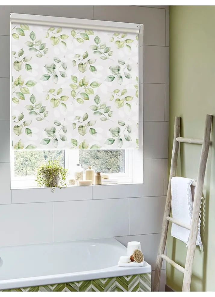 Ash Leaf Green Roller Blind