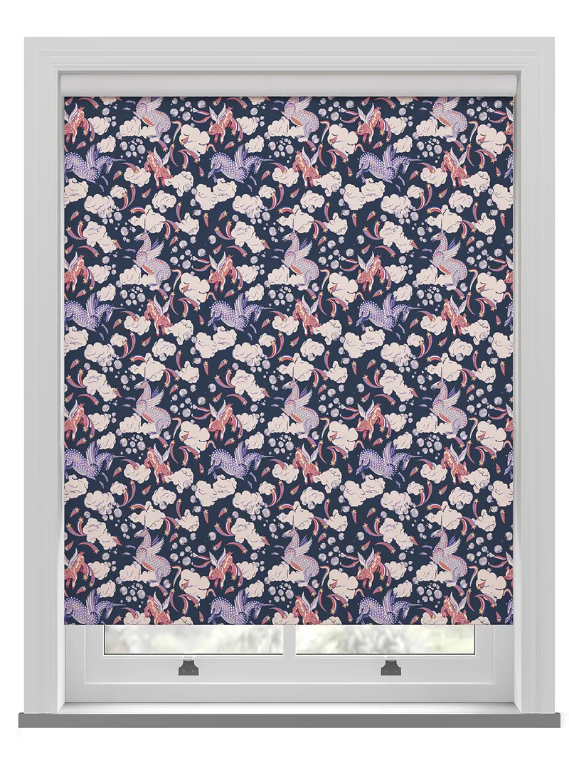 Cath Kidston Unicorn Navy Roller Blind
