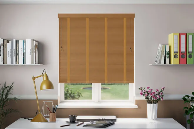Nova Scotia Pecan - Wooden Blind Amber Tape
