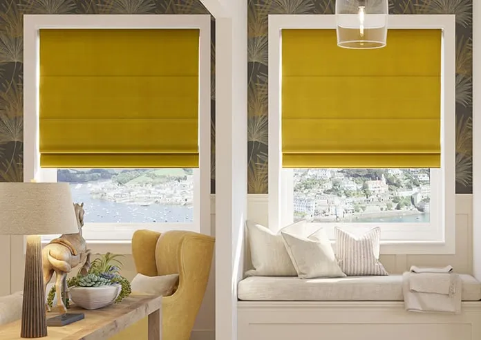 Ultra Luxe Velvet Old Gold - Roman Blind