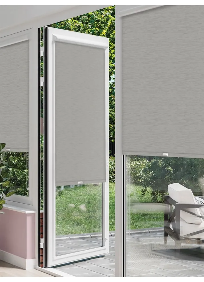 New York Metal Grey Perfect Fit® Roller Blind
