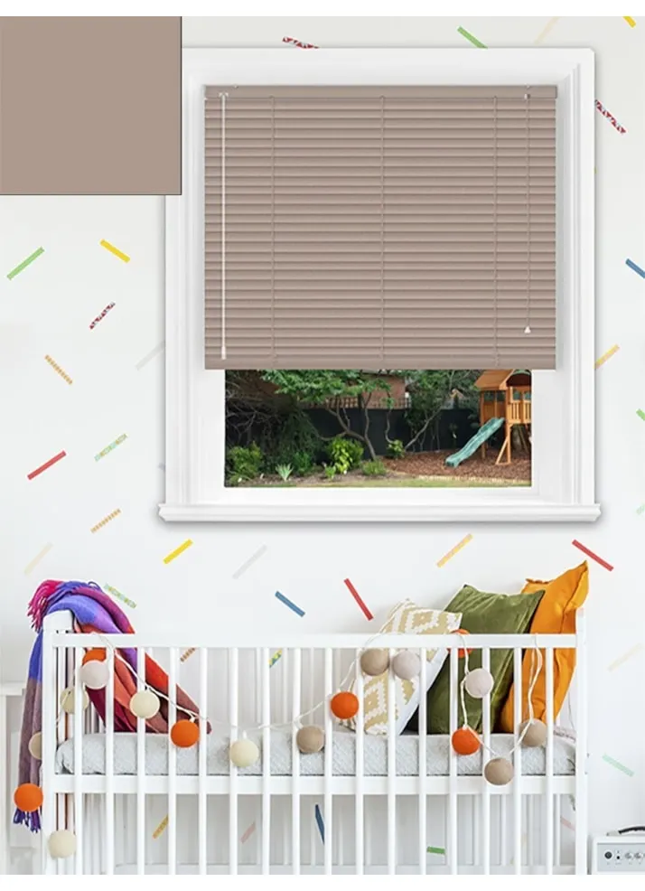 Matte Serengetti Sand 25mm Aluminium Venetian Blind