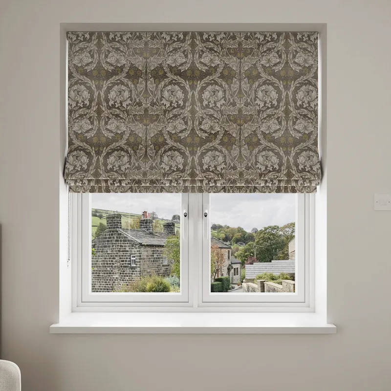 William Morris At Home African Marigold Velvet Limestone Blinds Uk