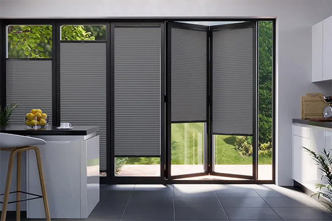 Austen Flint Grey - Perfect Fit2frame Honeycomb Blackout Blind