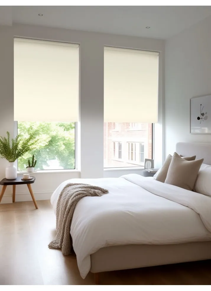 Ivory Blackout Thermal Roller Blind