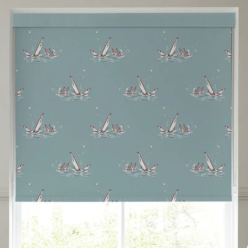 Emily Bond Regatta Blackout Made To Measure Roller Blind Duckegg