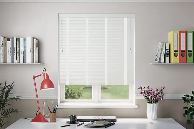 Millennium Matt White - 50mm Aluminium Venetian Blinds With White Tapes
