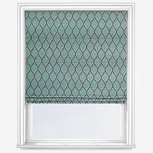 Appleby Teal Roman Blind