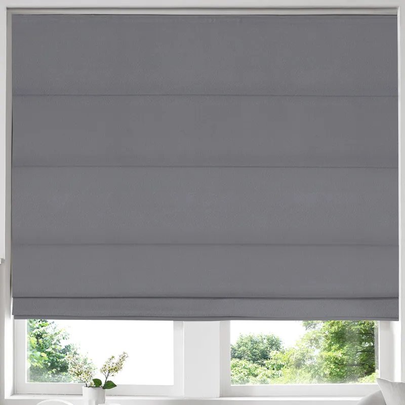 Texas Made To Measure Roman Blind Graphite