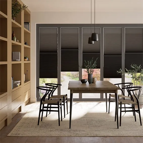 Bifold Night & Day Duo Basalt Pleated Blind