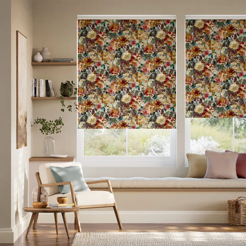 Tahiti Duckegg Sunflower Roller Blind