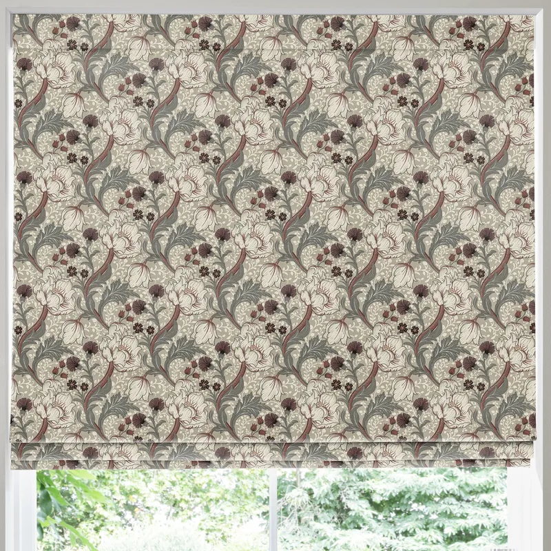 Dovecote Made To Measure Roman Blind Claret