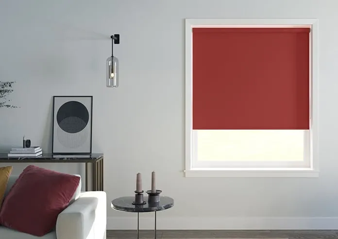 Trinity (Blackout) Garnet - Roller Blind