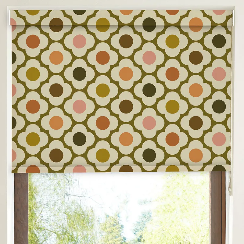Orla Kiely Spot Flower Translucent Made To Measure Roller Blind Multi Autumn