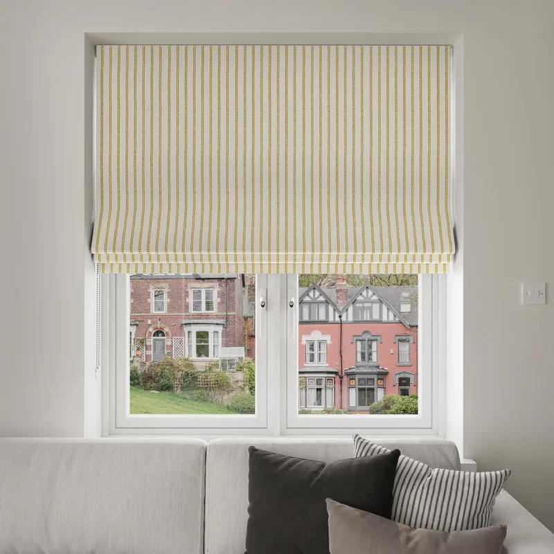 Laura Ashley Candy Stripe Dijon Blinds Uk