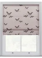 Laura Ashley Animalia Embroidered Blush Roman Blind