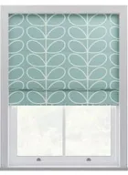 Orla Kiely Jumbo Linear Stem Aqua Roman Blinds