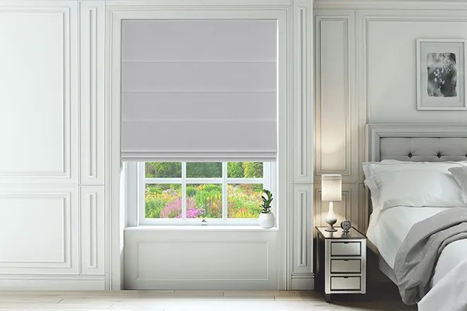 Kinsale Steel Grey - Woven Roman Blind