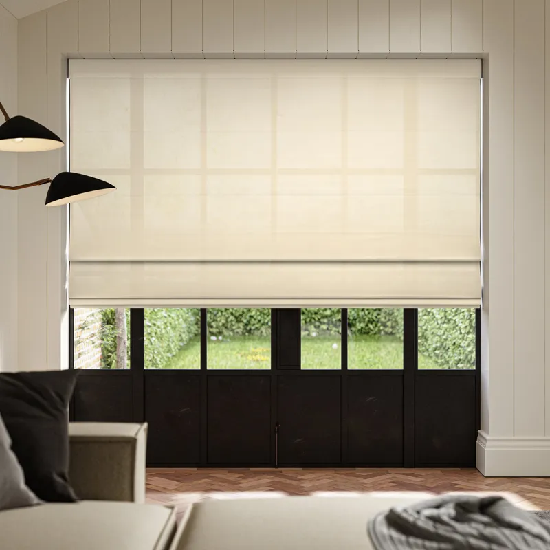 Ante Decor Karrika No Joins Sheer Made To Measure Roman Blind Wheat