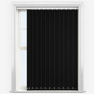 Deluxe Plain Jet Vertical Blind