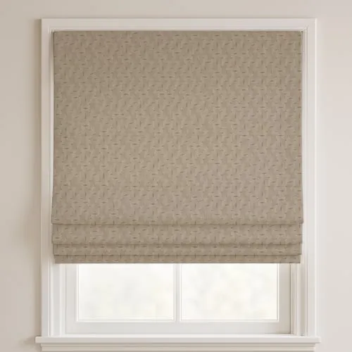 Vegas Natural Deluxe Roman Blinds