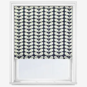 Orla Kiely Solid Stem Whale Roman Blind