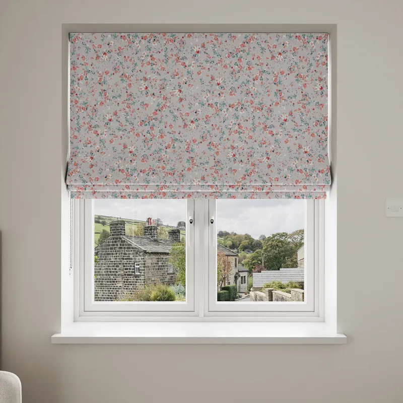 Laura Ashley Blossoms Pale Steel Blinds Uk