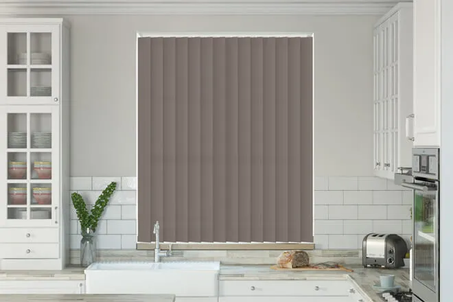 Chloe Mushroom - Moisture Resistant Vertical Blind