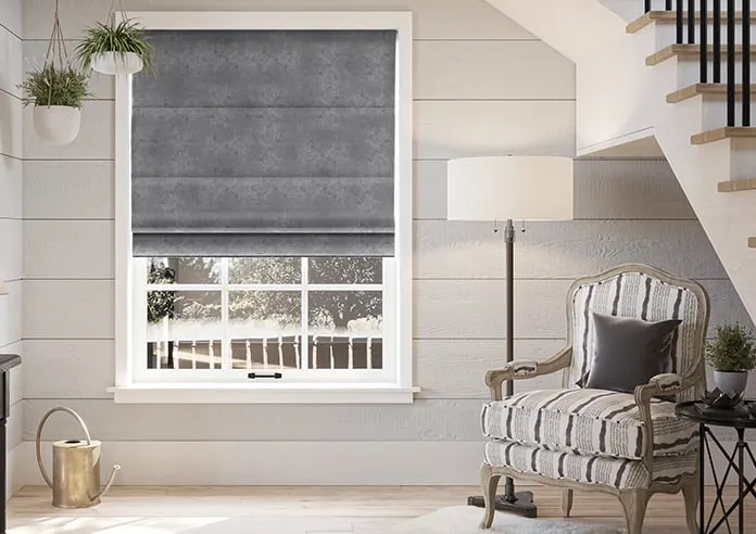 Florence Faux Suede Dusky Purple - Roman Blind