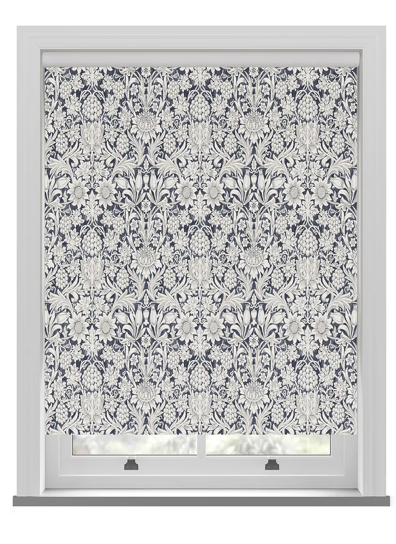 William Morris At Home Sunflower Indigo Roller Blind