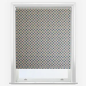 Land & Shore Dawn Blue Red Roller Blind