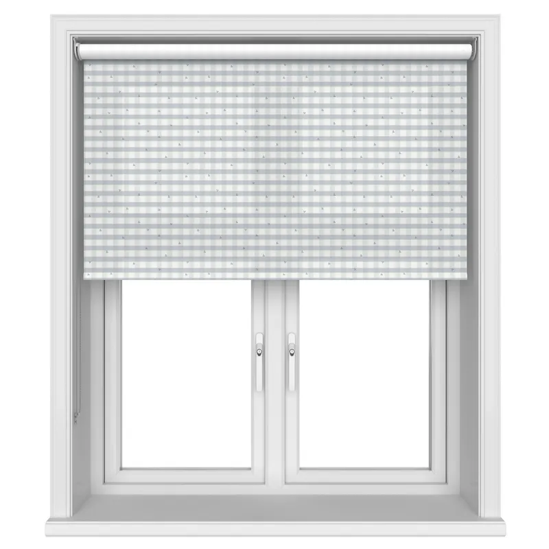 Laura Ashley Alphabet Gingham Blue Blinds Uk