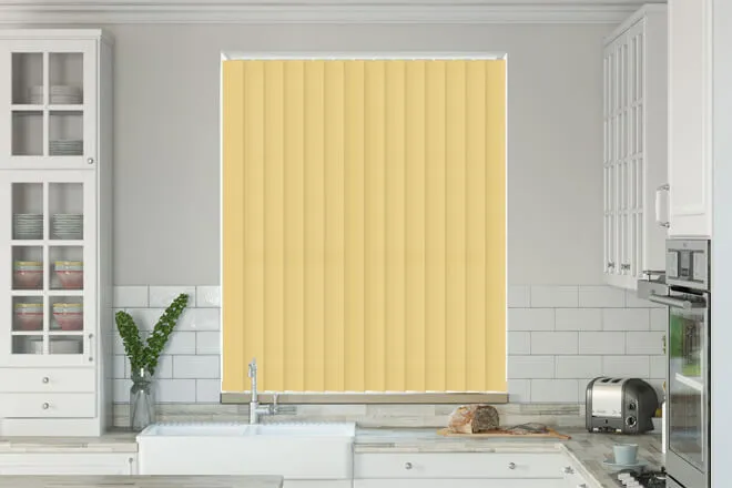 Chloe Med Yellow - Moisture Resistant Vertical Blind