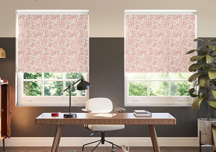 Meander Orange - Roller Blind