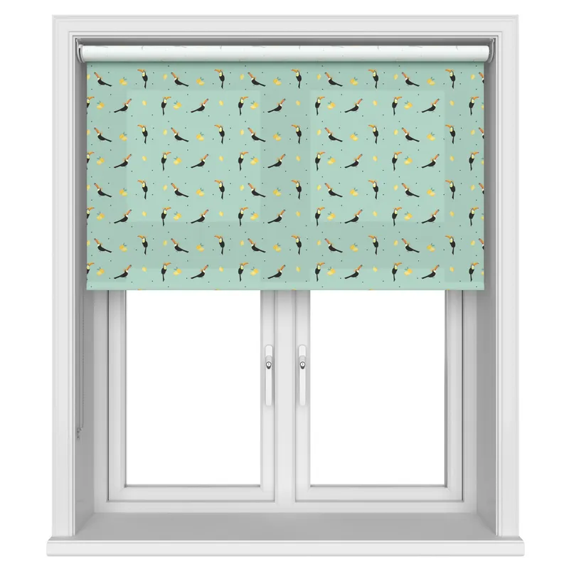 Sara Miller Toucans Aqua Blinds Uk