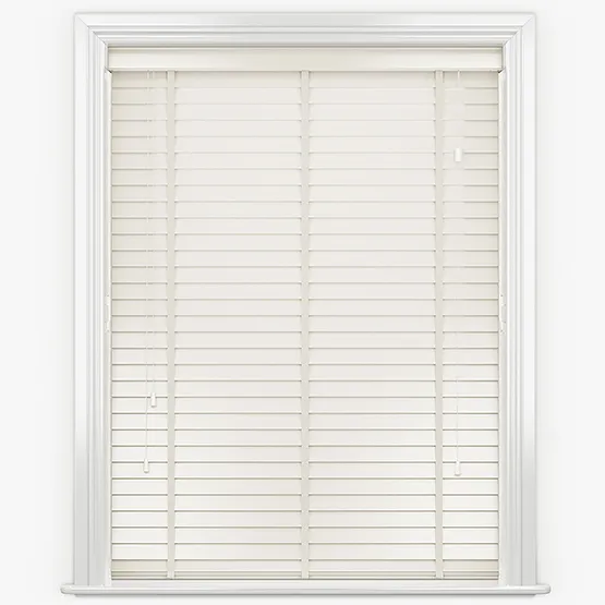 Lusso Soft Cream With Tapes Wooden Venetian Blind